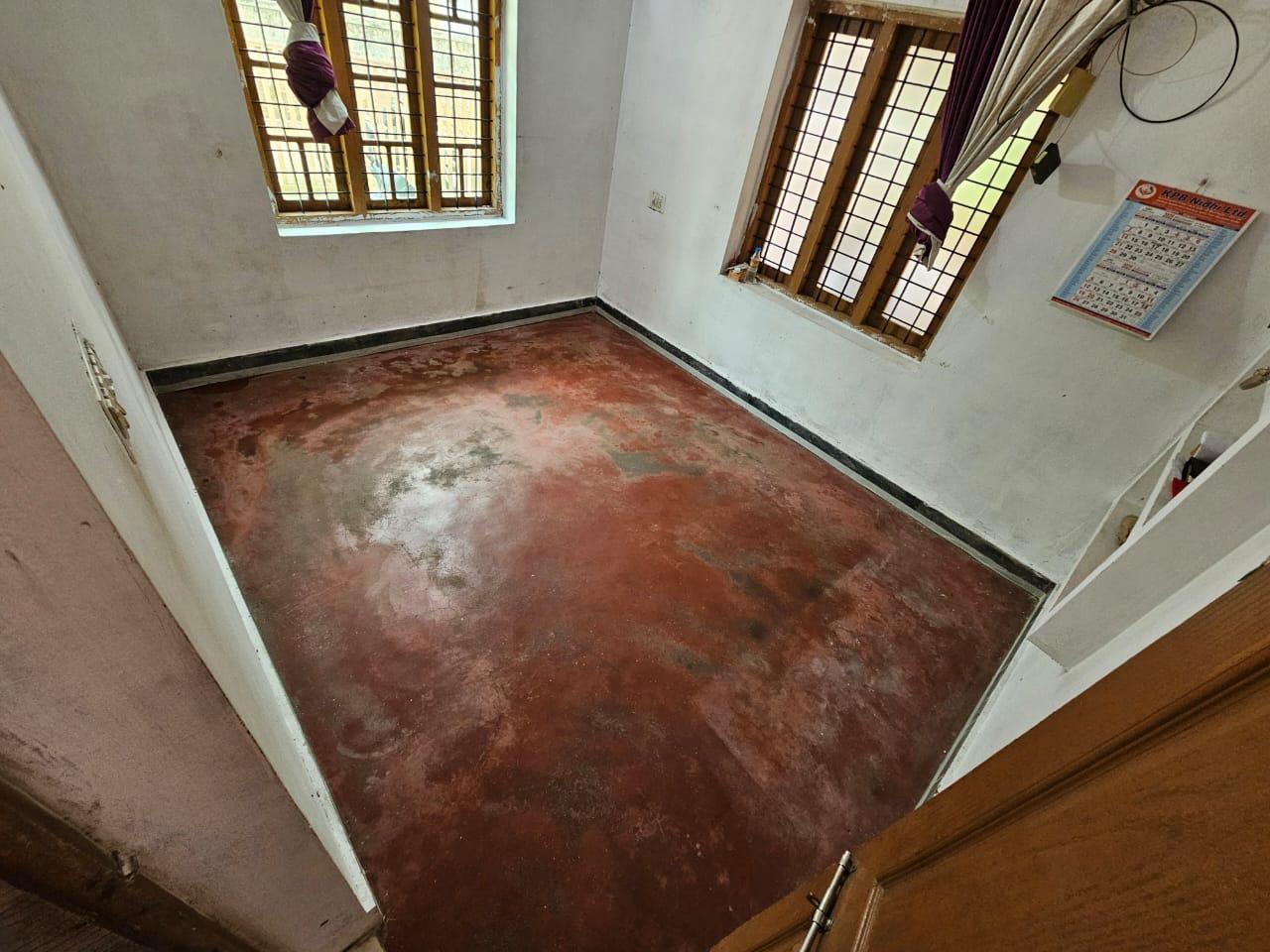 Before - Old flooring